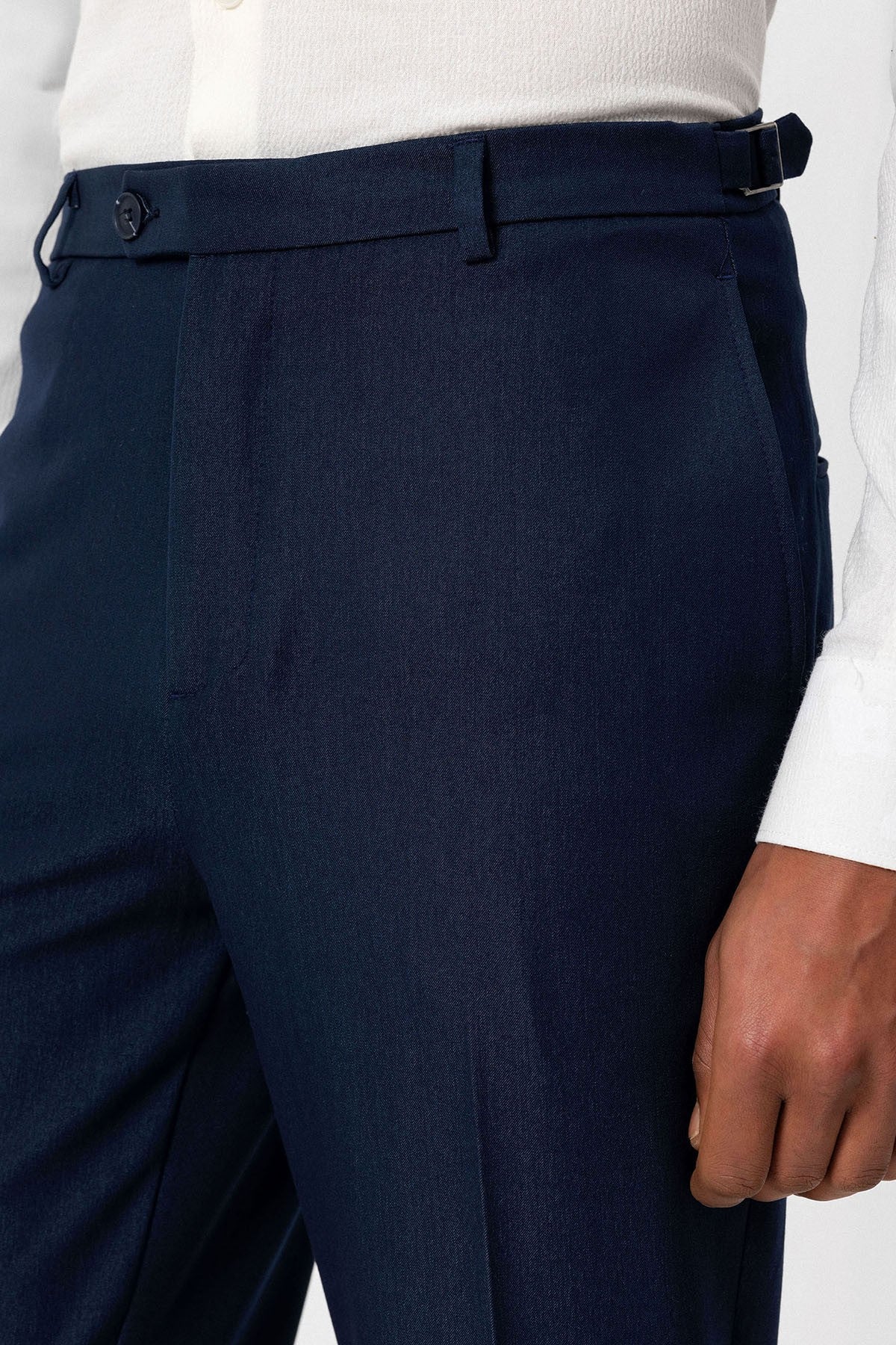 Slim Fit Duble Paça Erkek Pantolon