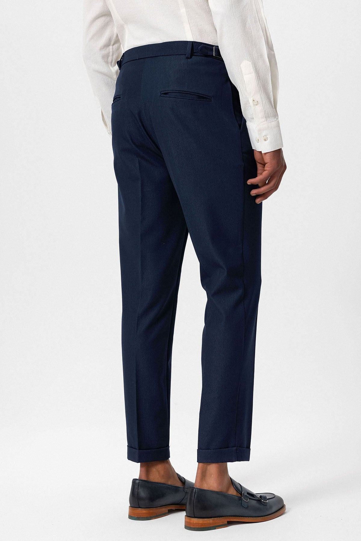 Slim Fit Duble Paça Erkek Pantolon