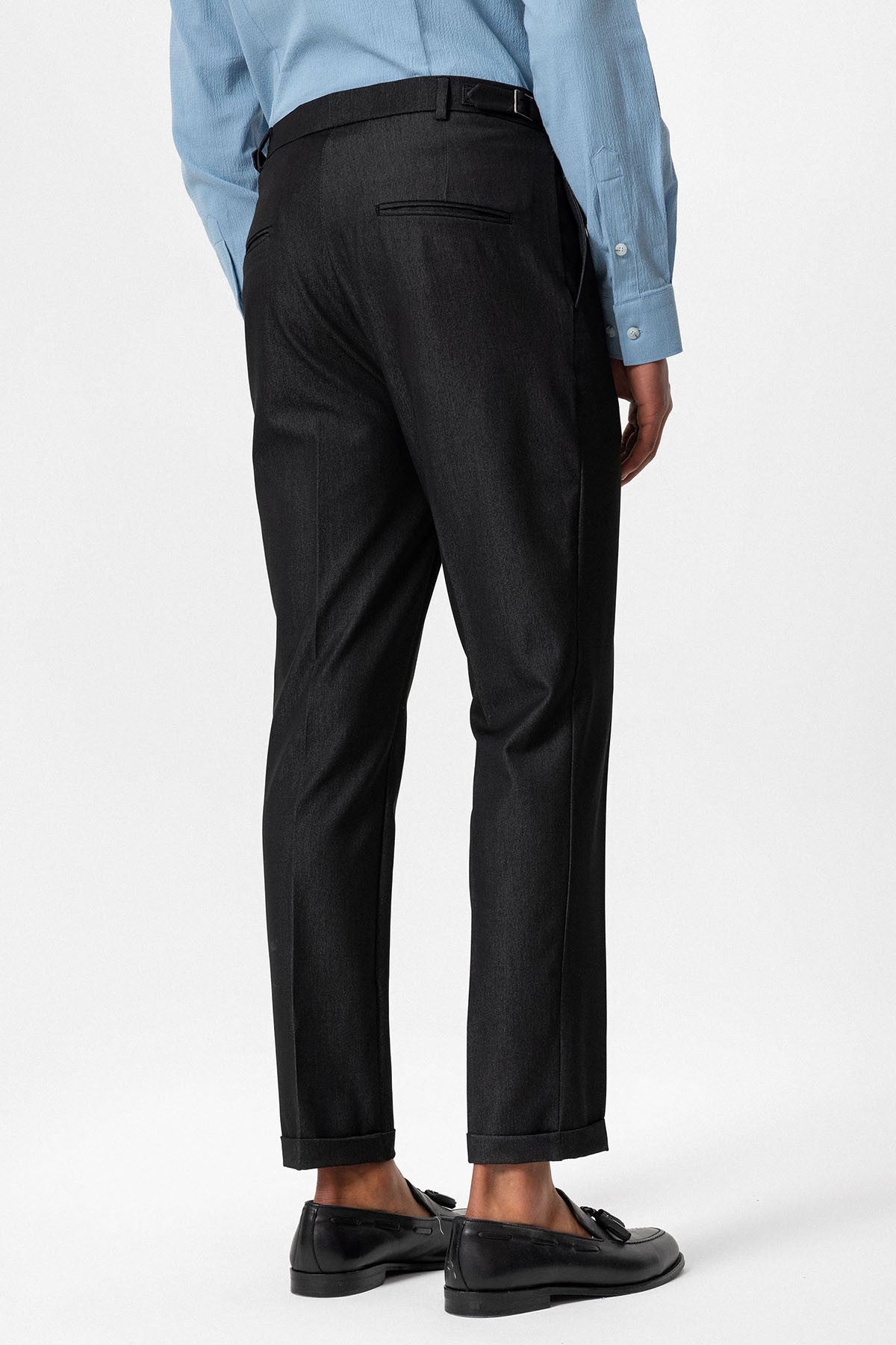 Slim Fit Duble Paça Erkek Pantolon