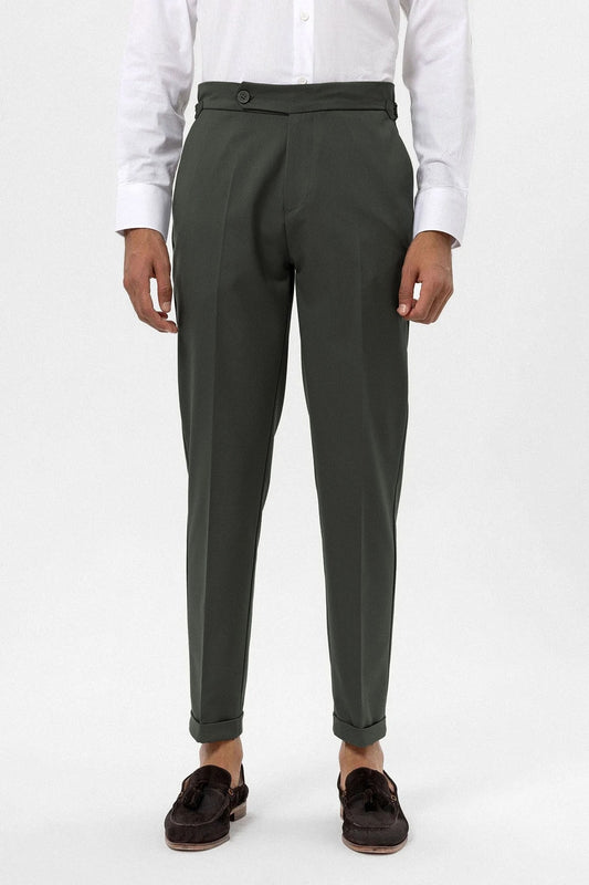 Yüksek Bel Regular Fit Erkek Pantolon