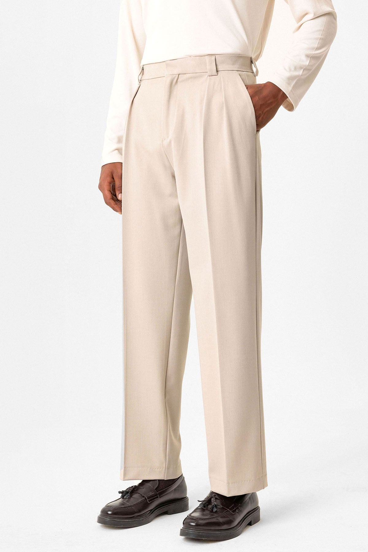 Antioch Yüksek Bel Pileli Relaxed Fit Baggy Erkek Pantolon