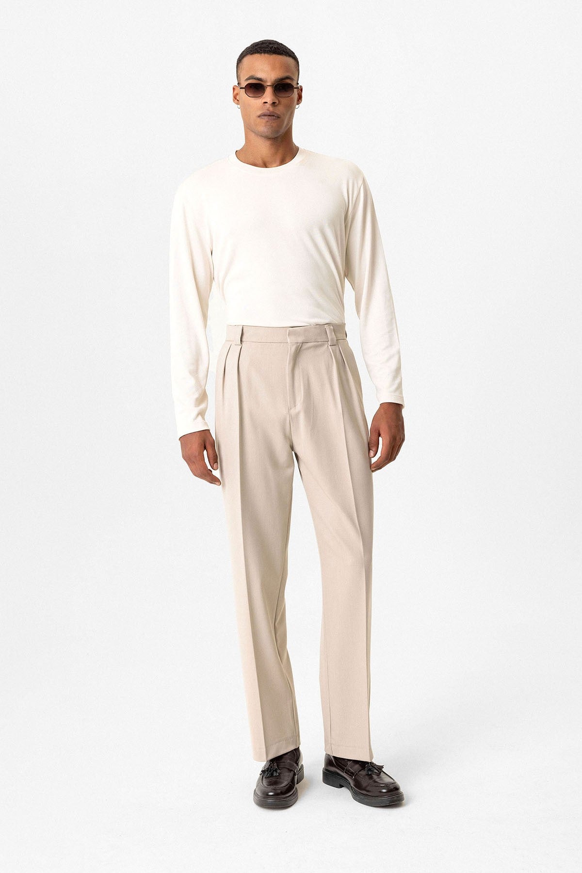Antioch Yüksek Bel Pileli Relaxed Fit Baggy Erkek Pantolon