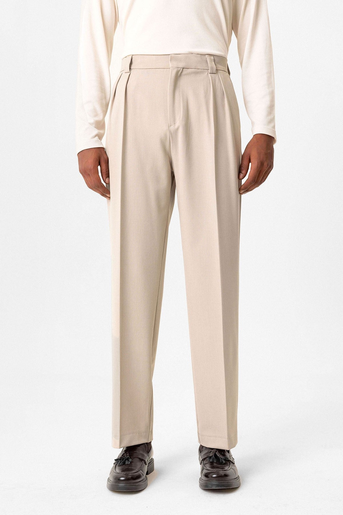 Antioch Yüksek Bel Pileli Relaxed Fit Baggy Erkek Pantolon