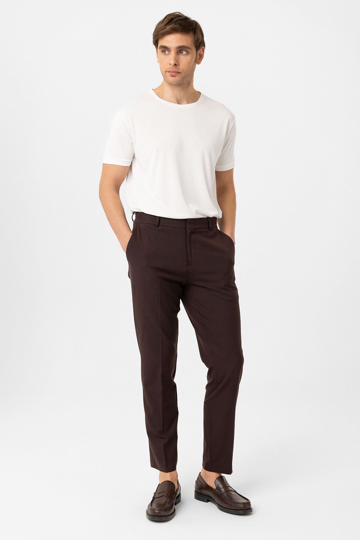 Antioch Siyah Slim Fit Comfort Erkek Pantolon