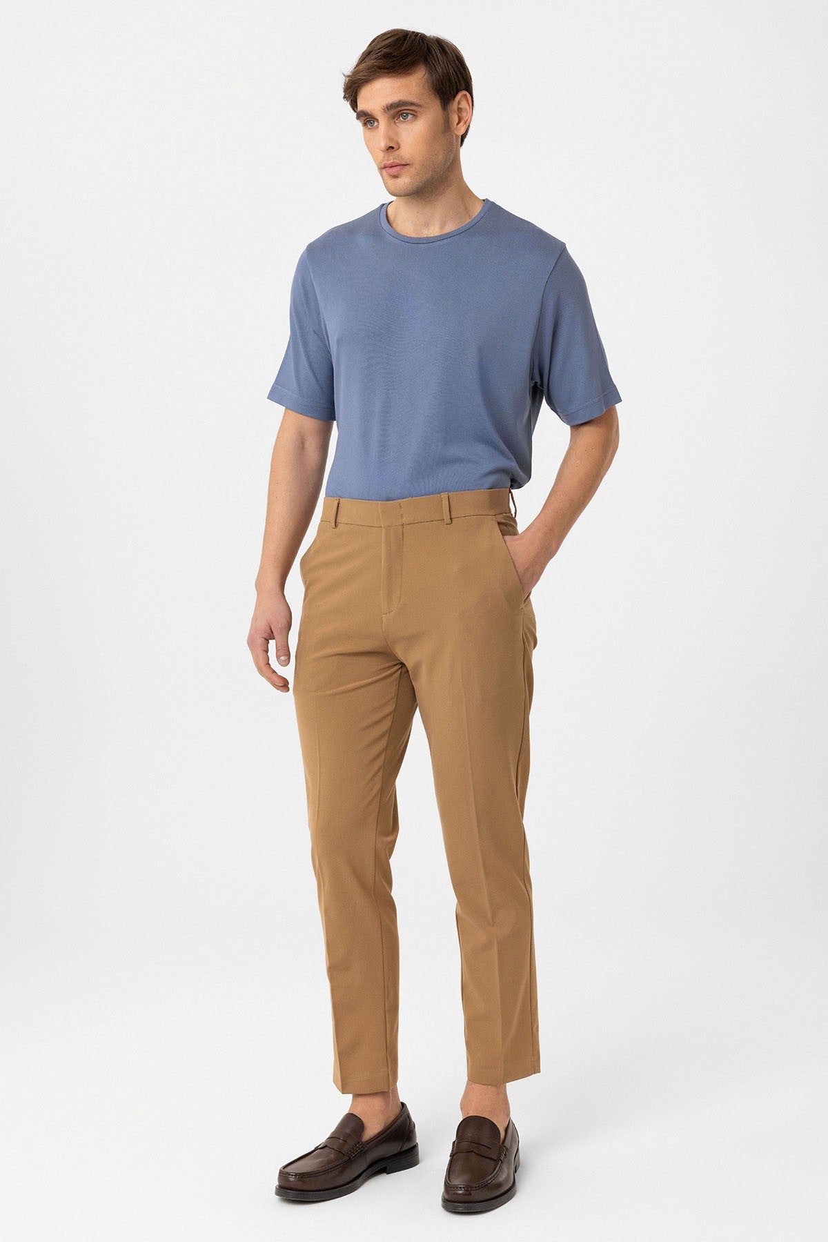 Antioch Siyah Slim Fit Comfort Erkek Pantolon
