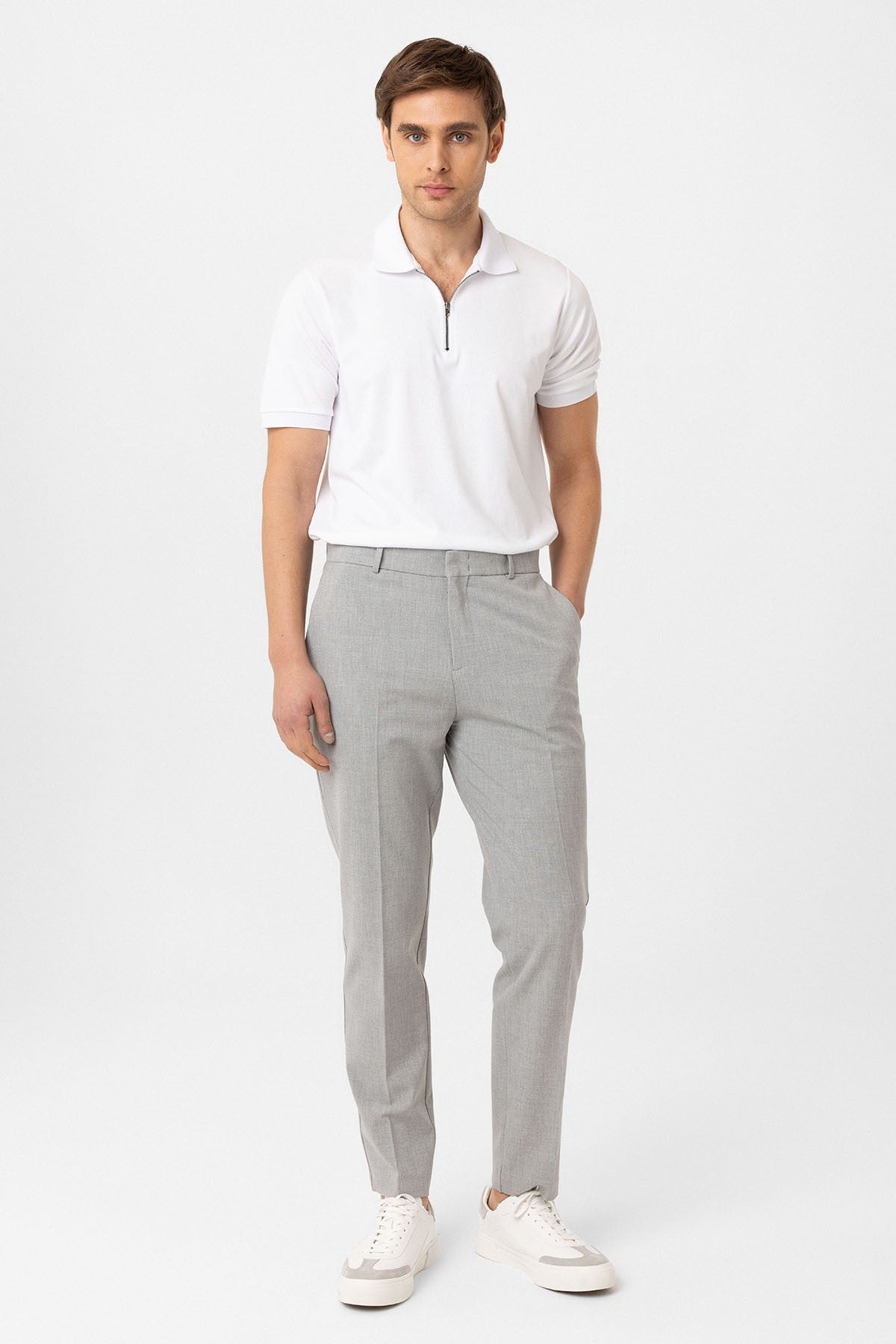 Antioch Siyah Slim Fit Comfort Erkek Pantolon