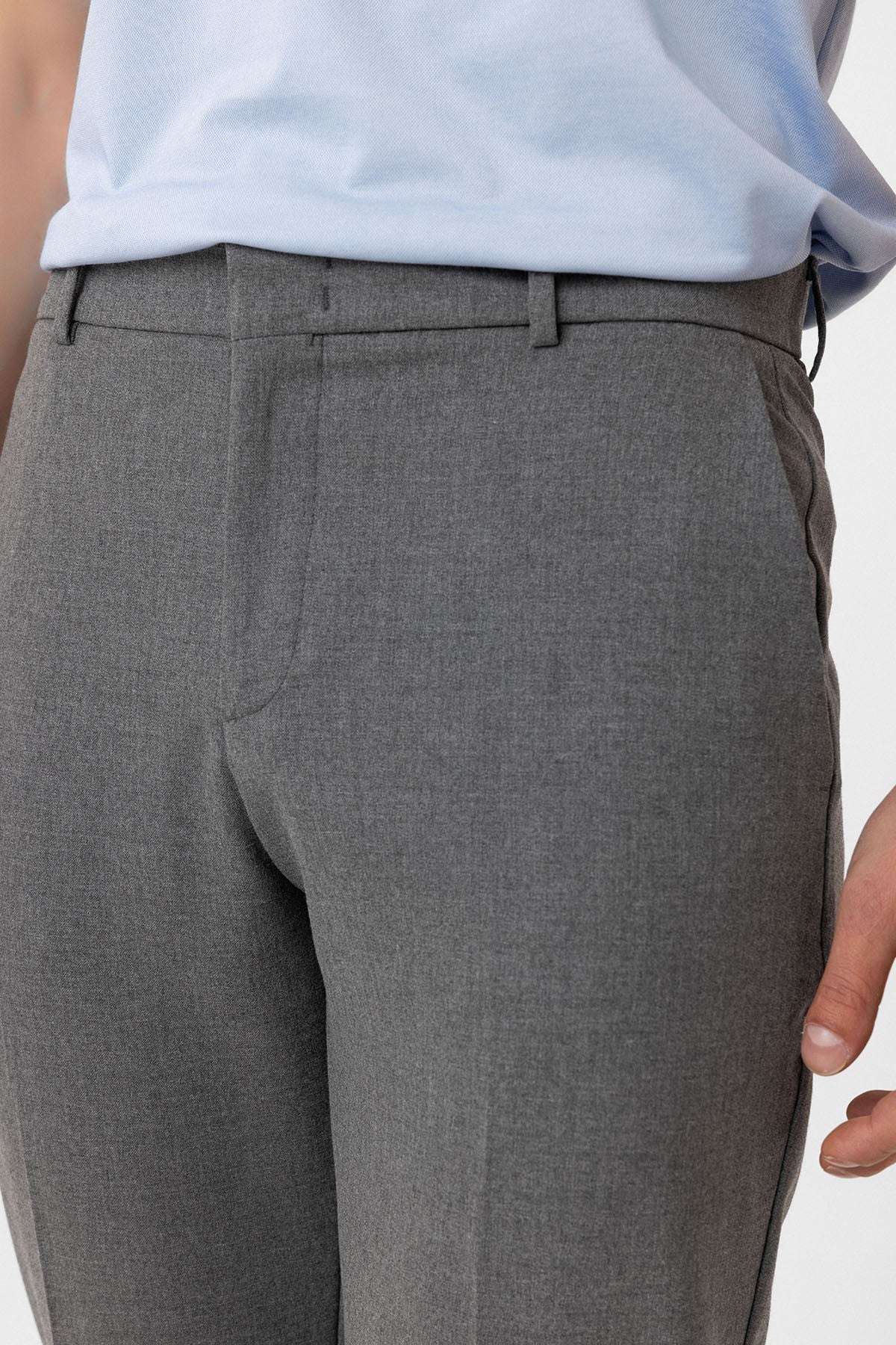 Antioch Siyah Slim Fit Comfort Erkek Pantolon