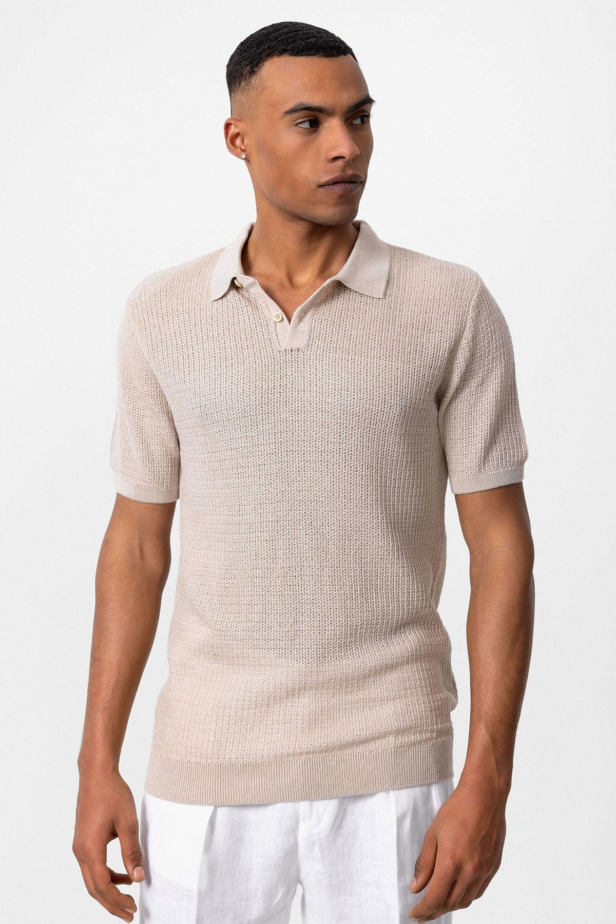 Antioch Polo Yaka Örme Erkek Triko T-Shirt