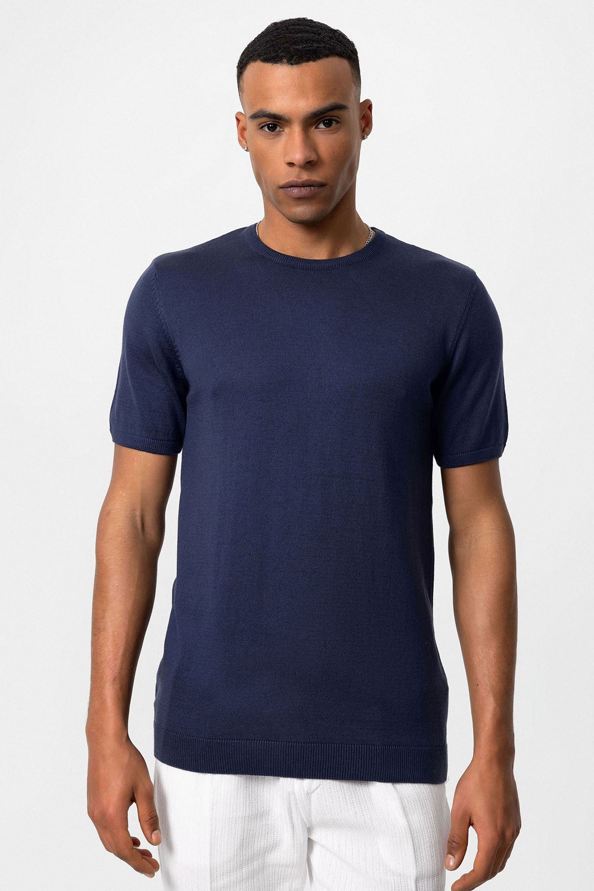 Antioch Bisiklet Yaka Erkek Triko T-Shirt