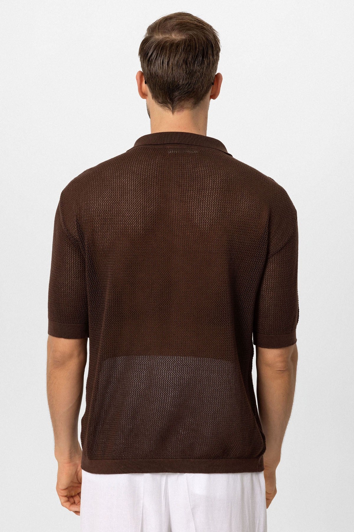 Antioch Siyah Polo Yaka Ajurlu Erkek T-Shirt