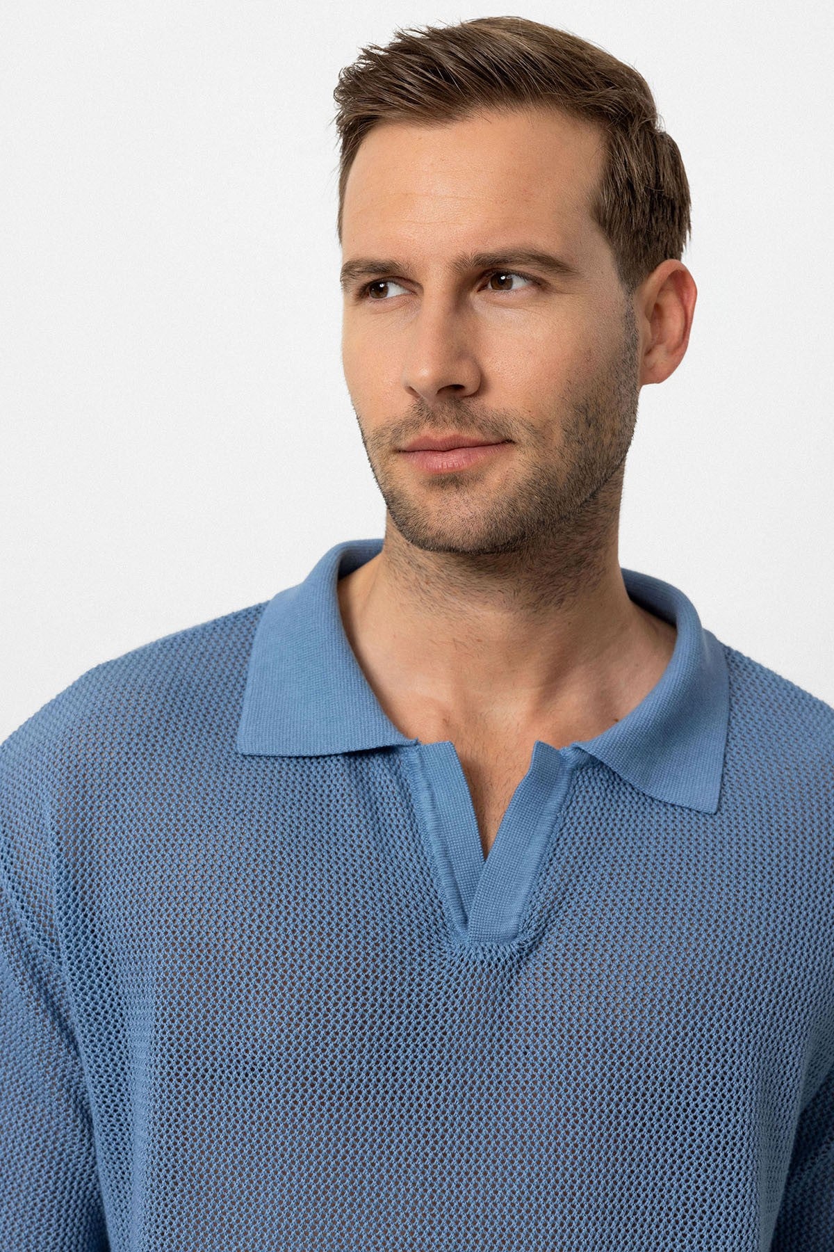 Antioch Siyah Polo Yaka Ajurlu Erkek T-Shirt