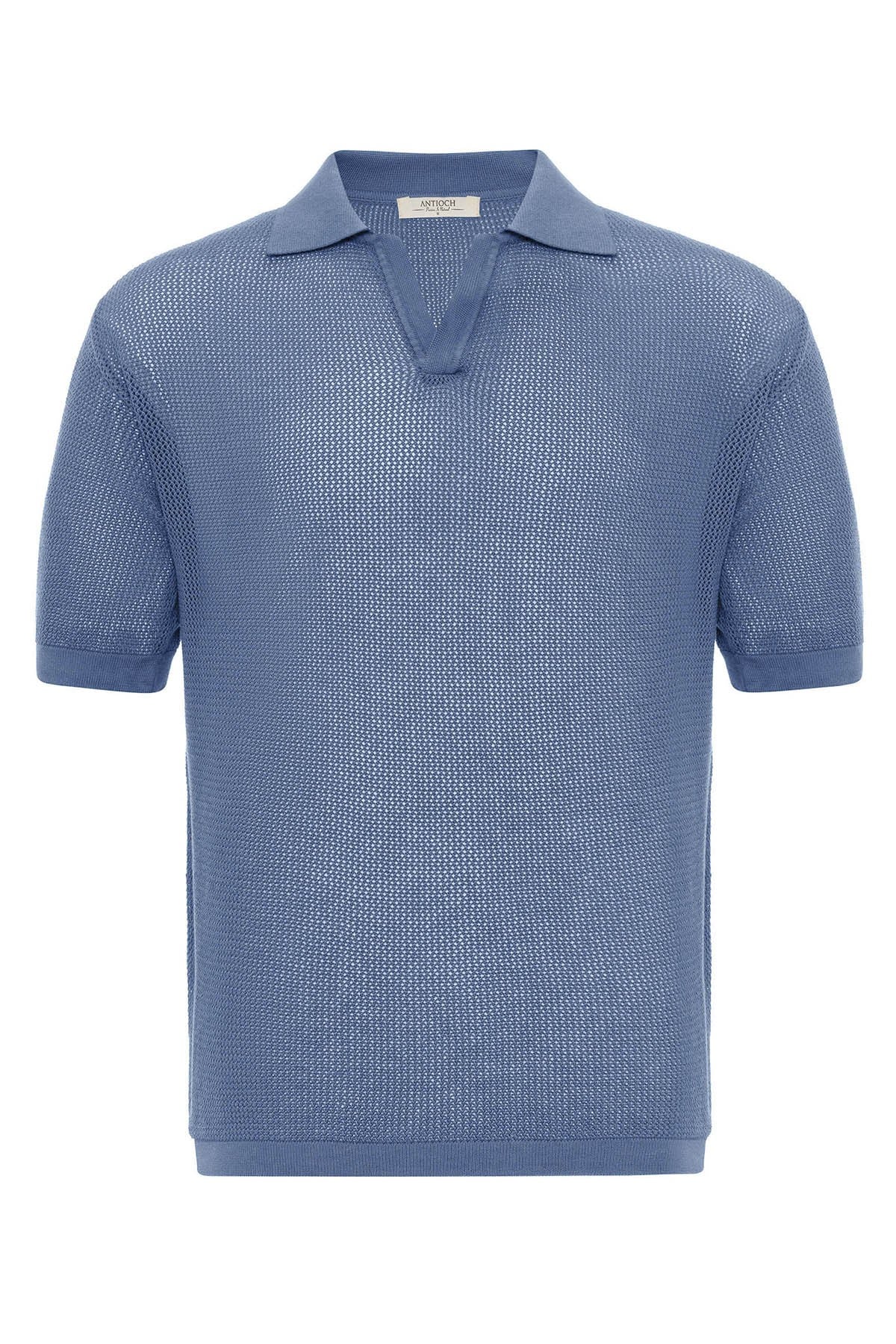 Antioch Siyah Polo Yaka Ajurlu Erkek T-Shirt