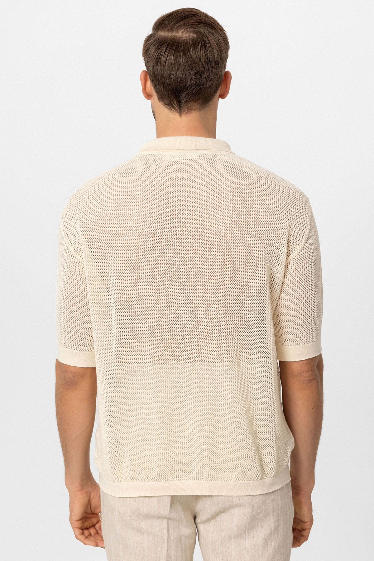 Antioch Siyah Polo Yaka Ajurlu Erkek T-Shirt