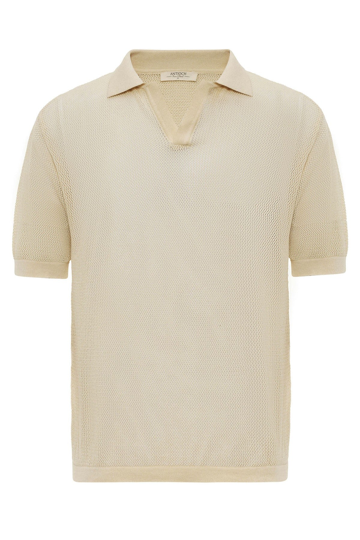 Antioch Siyah Polo Yaka Ajurlu Erkek T-Shirt
