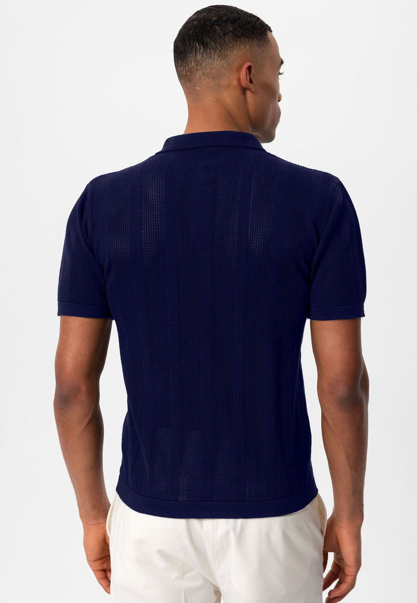 Antioch Polo Yaka Fermuarlı Örme Erkek T-Shirt