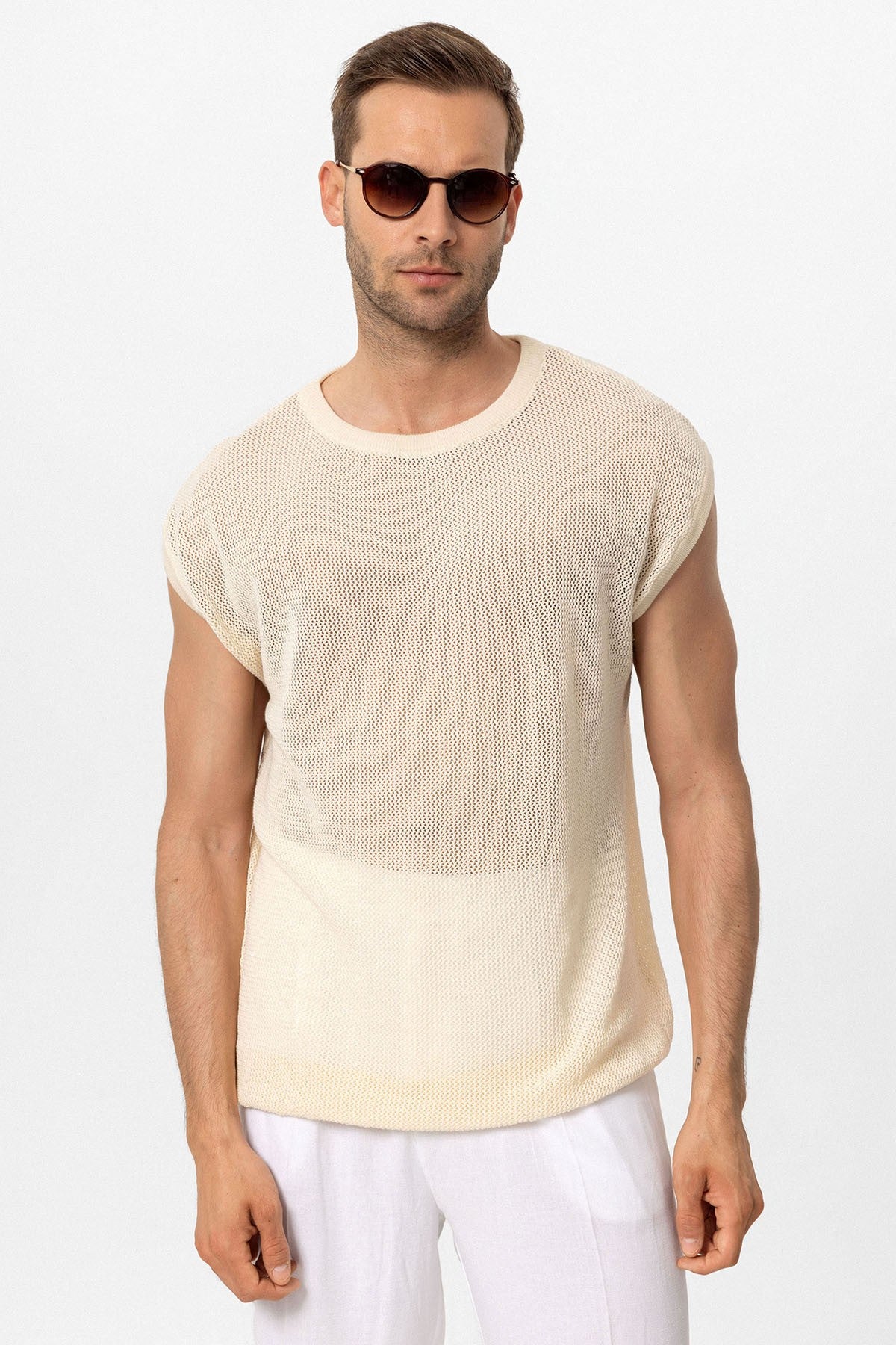 Antioch Kolsuz Ajurlu Erkek T-Shirt