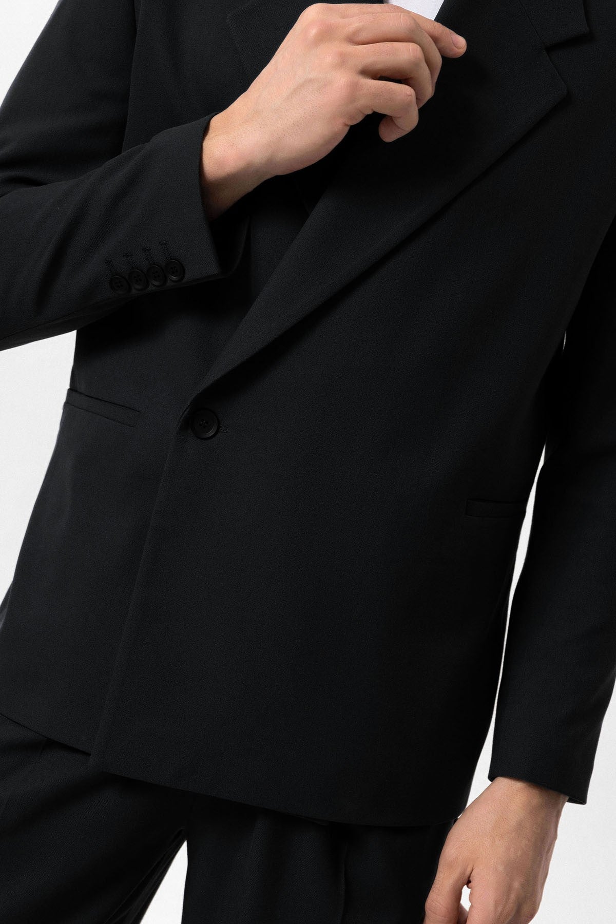 Kruvaze Kapama Fleto Cepli Erkek Blazer Ceket