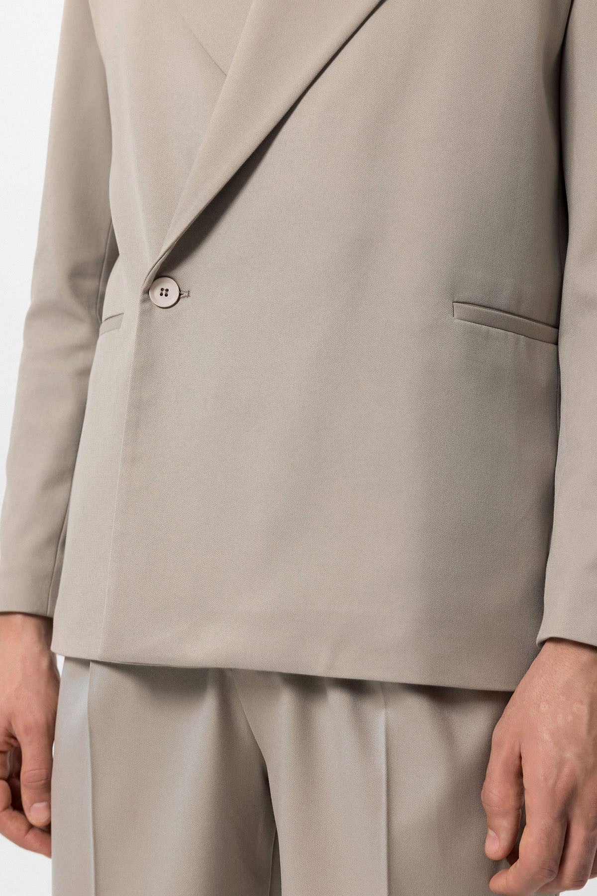Kruvaze Kapama Fleto Cepli Erkek Blazer Ceket