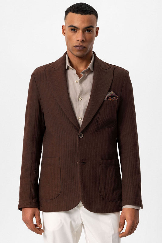 Antioch Torba Cepli Astarsız Erkek Blazer Ceket