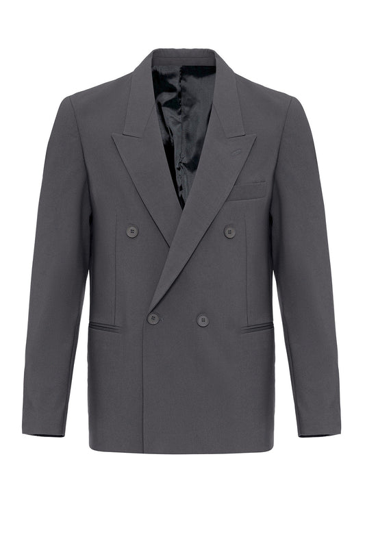 Antioch Tek Düğme Kruvaze Erkek Blazer Ceket