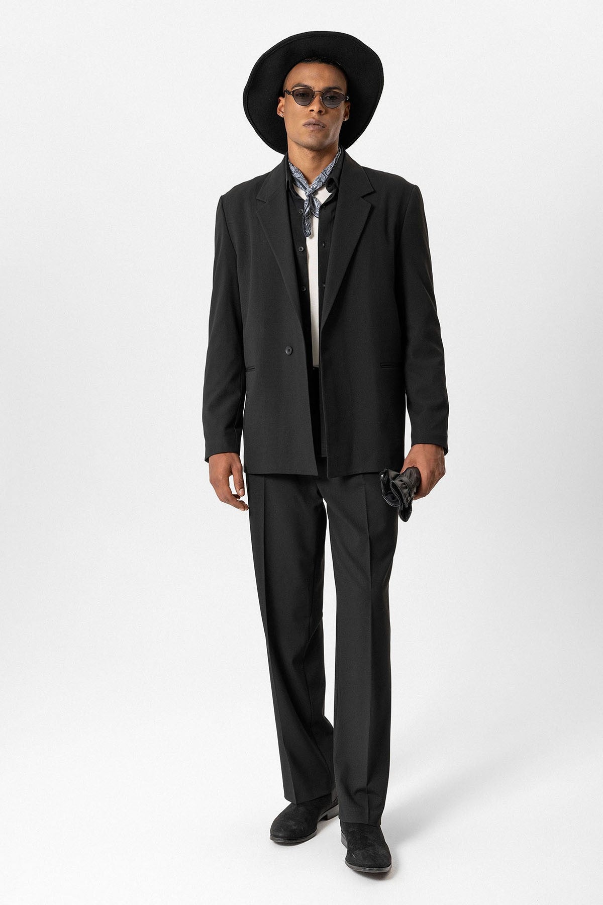 Antioch Tek Düğme Relaxed Erkek Blazer Ceket