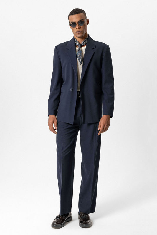 Antioch Tek Düğme Relaxed Erkek Blazer Ceket