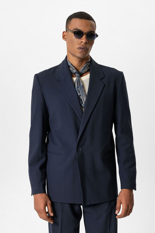 Antioch Tek Düğme Relaxed Erkek Blazer Ceket