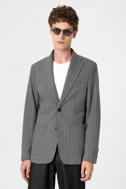 Antioch Slim Fit Çizgili Erkek Blazer Ceket