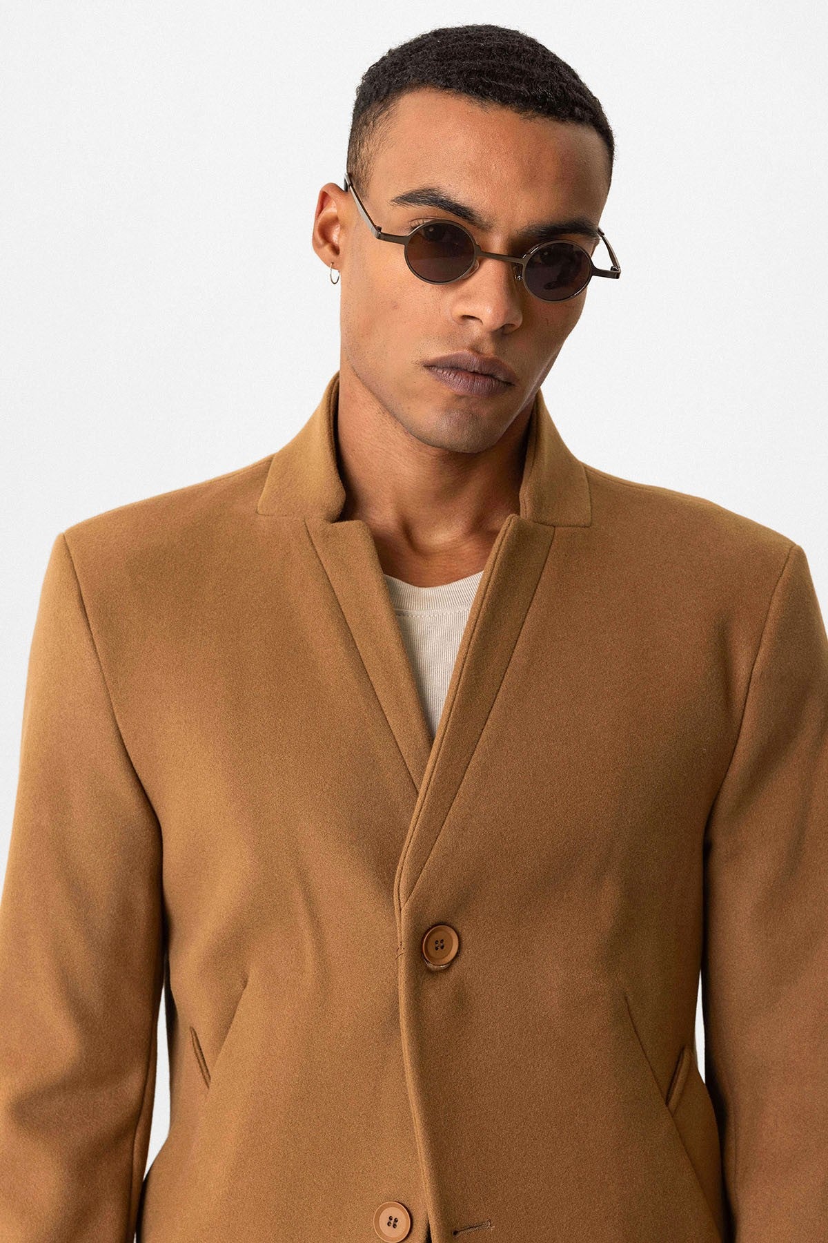 Antioch Slim Fit Dik Yaka Erkek Kaban