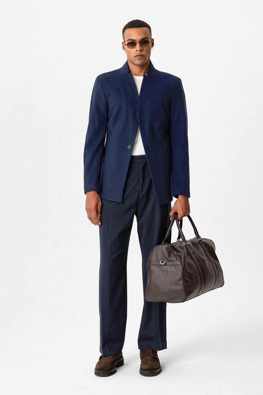 Antioch Slim Fit Dik Yaka Erkek Kaban