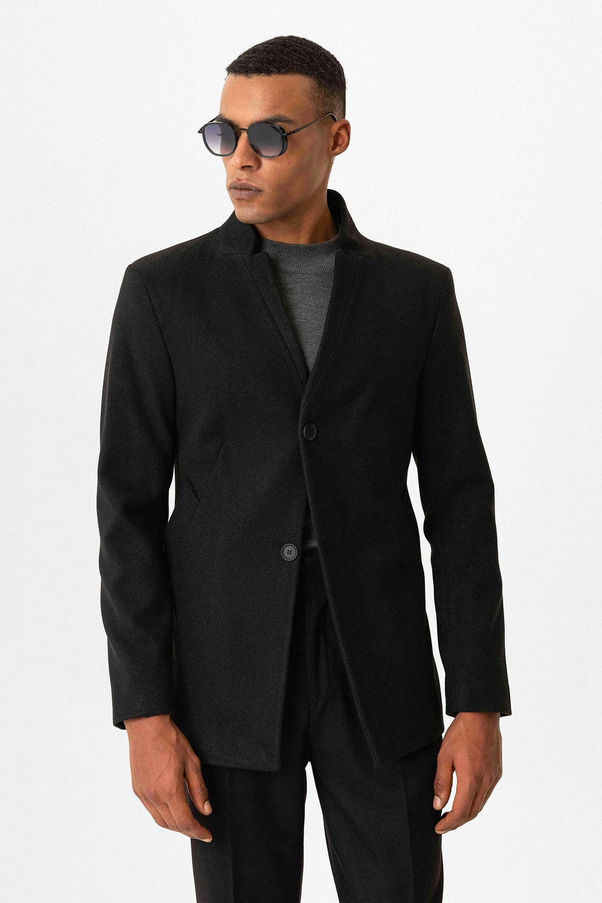 Antioch Slim Fit Dik Yaka Erkek Kaban