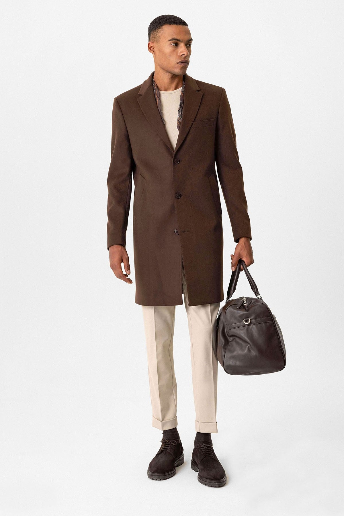 Antioch Slim Fit Ceket Yaka Erkek Kaban