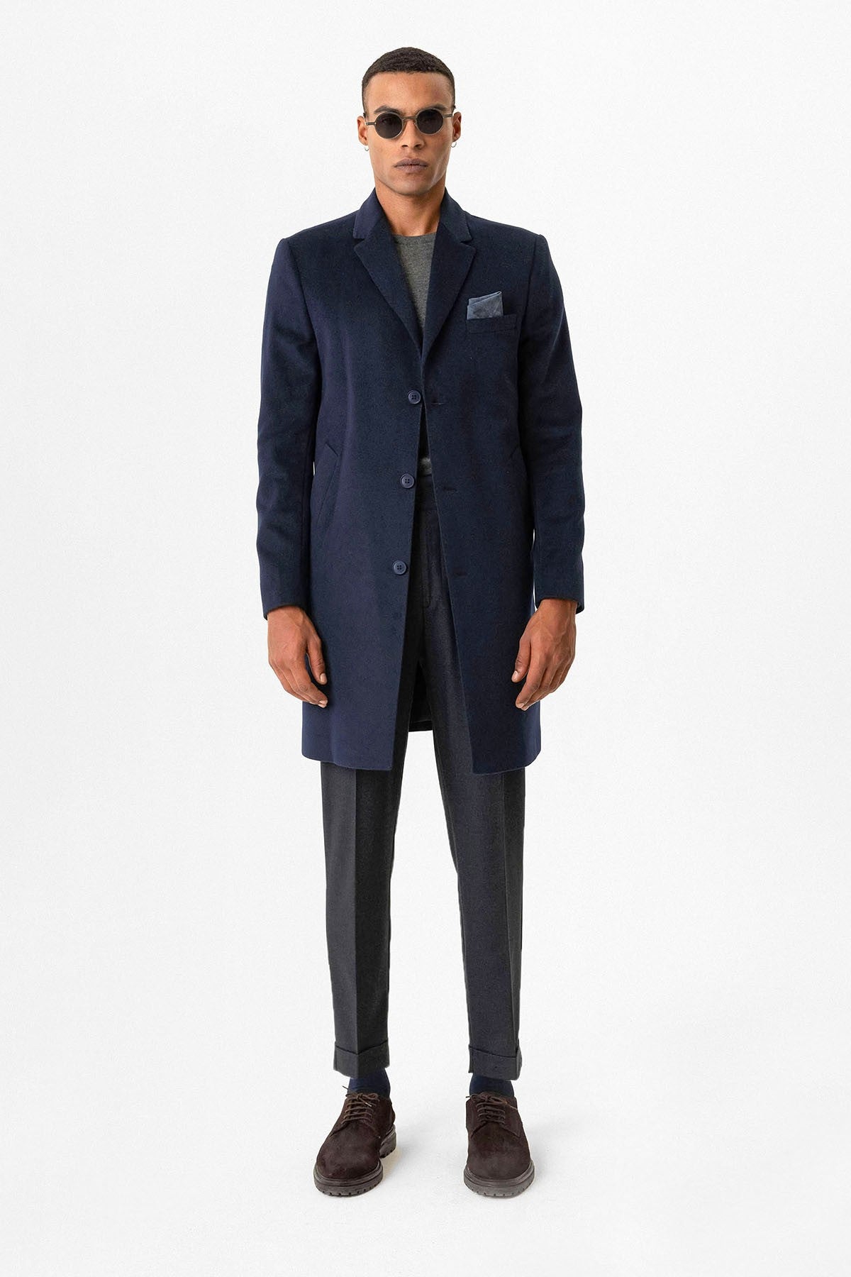 Antioch Slim Fit Ceket Yaka Erkek Kaban