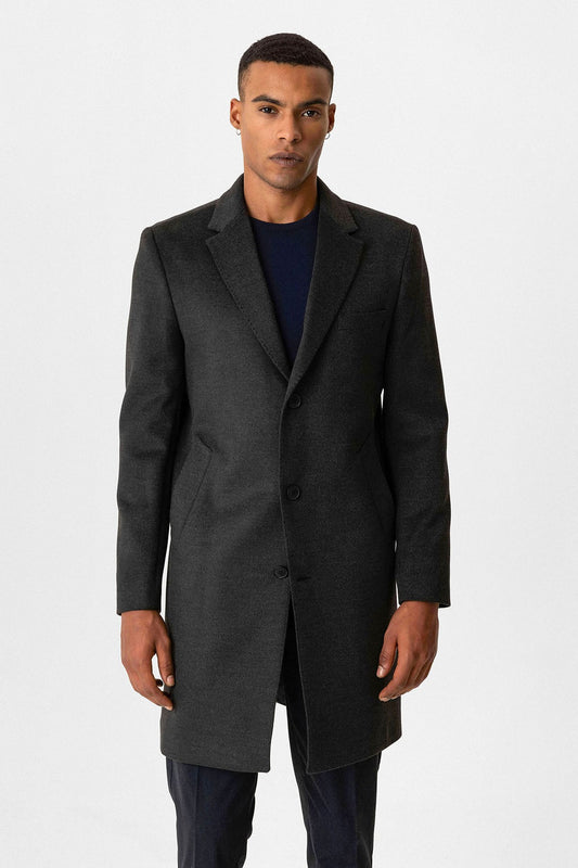 Antioch Slim Fit Ceket Yaka Erkek Kaban