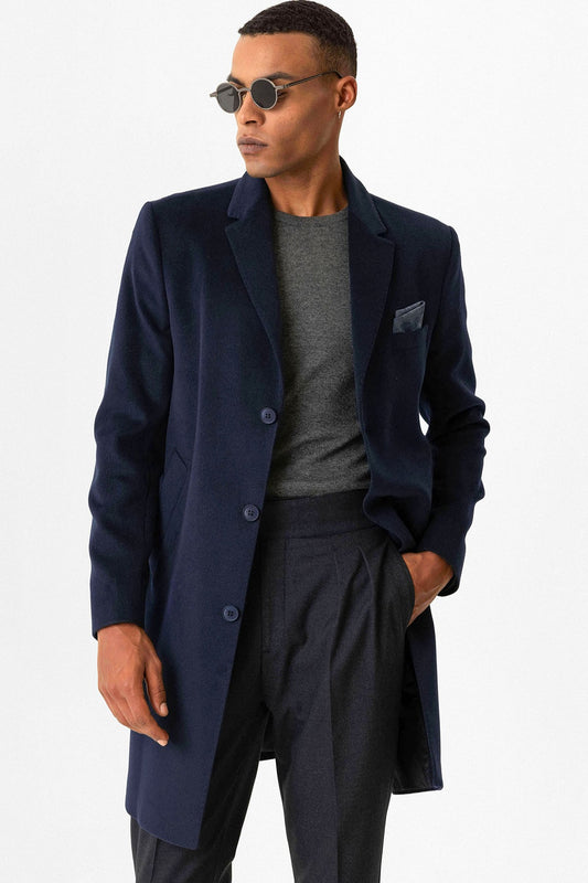 Antioch Slim Fit Ceket Yaka Erkek Kaban