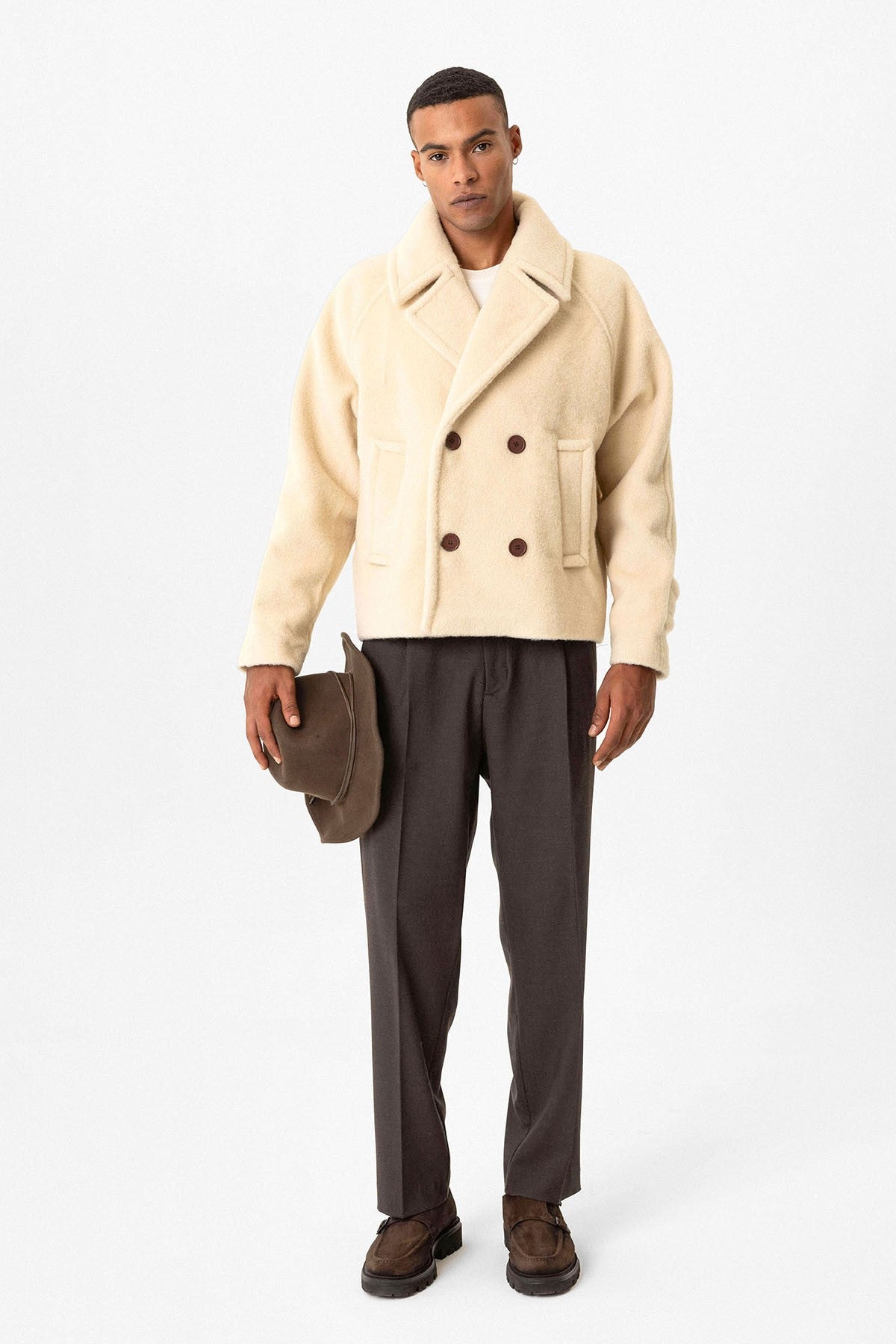 Antioch Kruvaze Crop Fit Erkek Mont