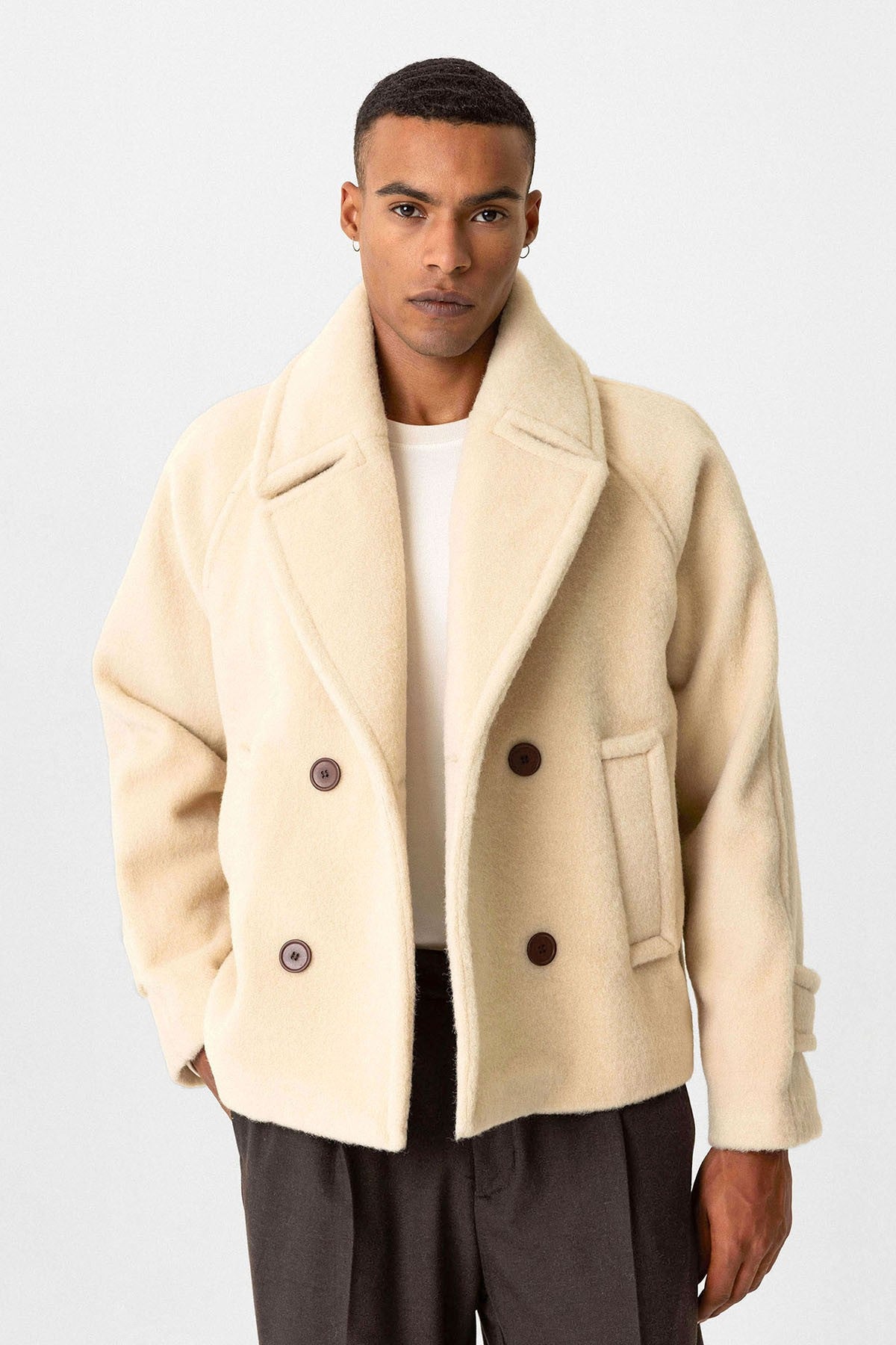 Antioch Kruvaze Crop Fit Erkek Mont
