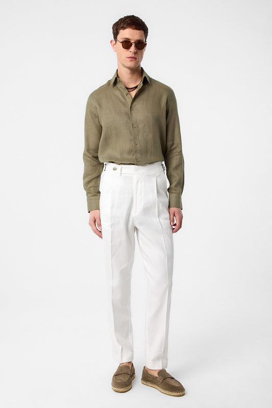 Antioch 100% Keten Comfort Fit Erkek Gömlek