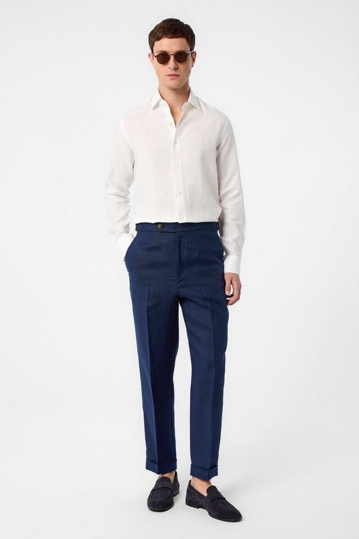 Antioch 100% Keten Comfort Fit Erkek Gömlek