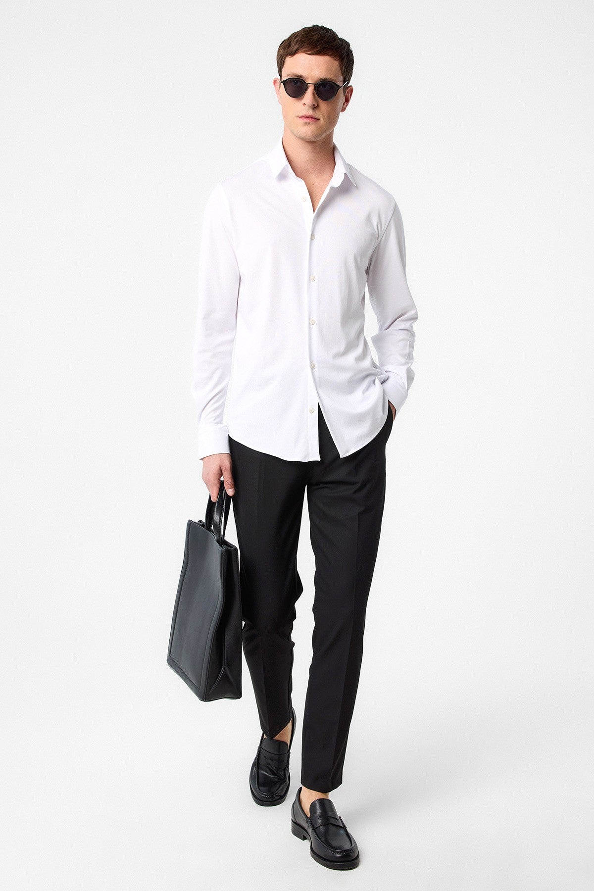 Antioch Siyah Slim Fit Erkek Gömlek