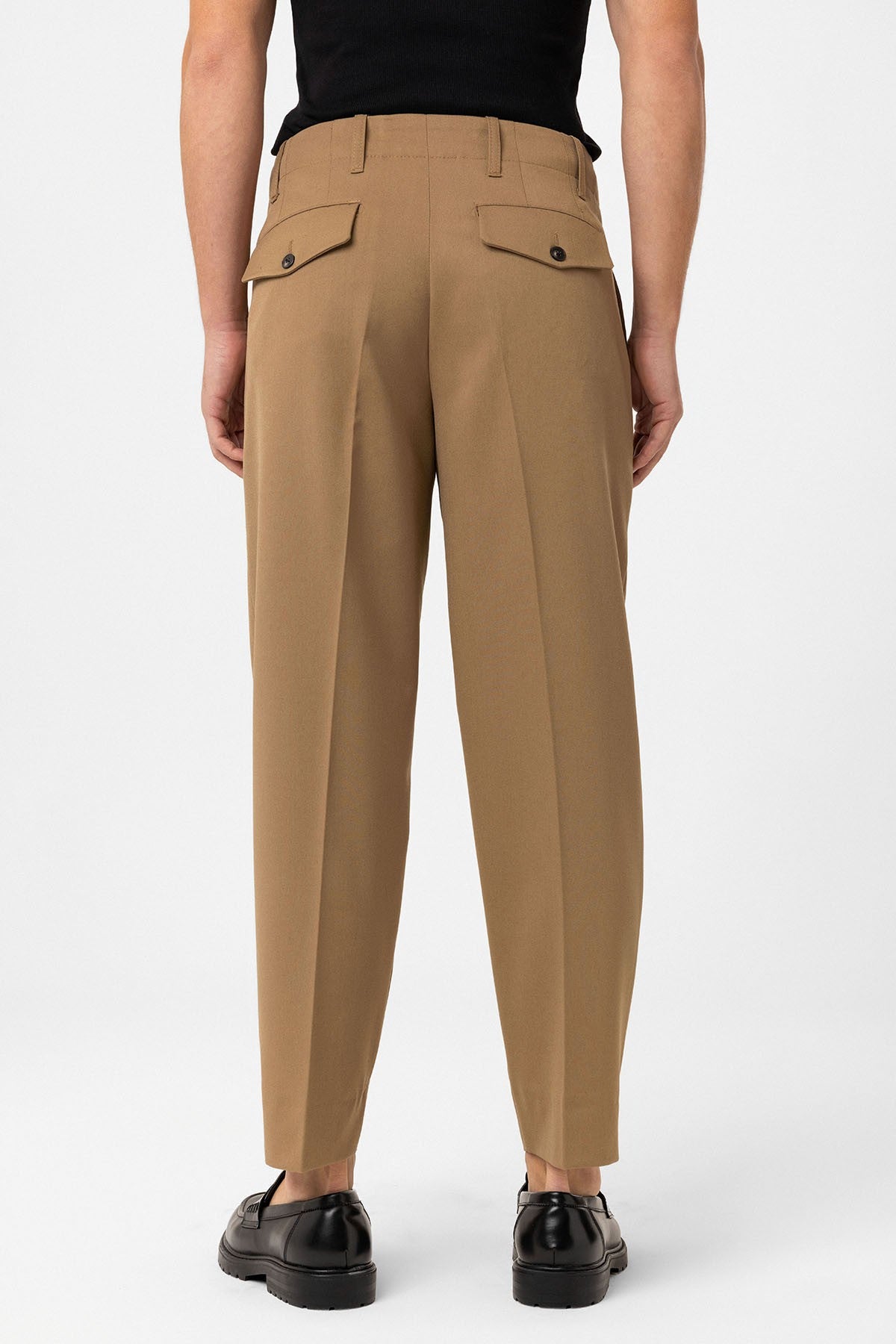 Antioch Siyah Yüksek Bel Straight Fit Erkek Pantolon