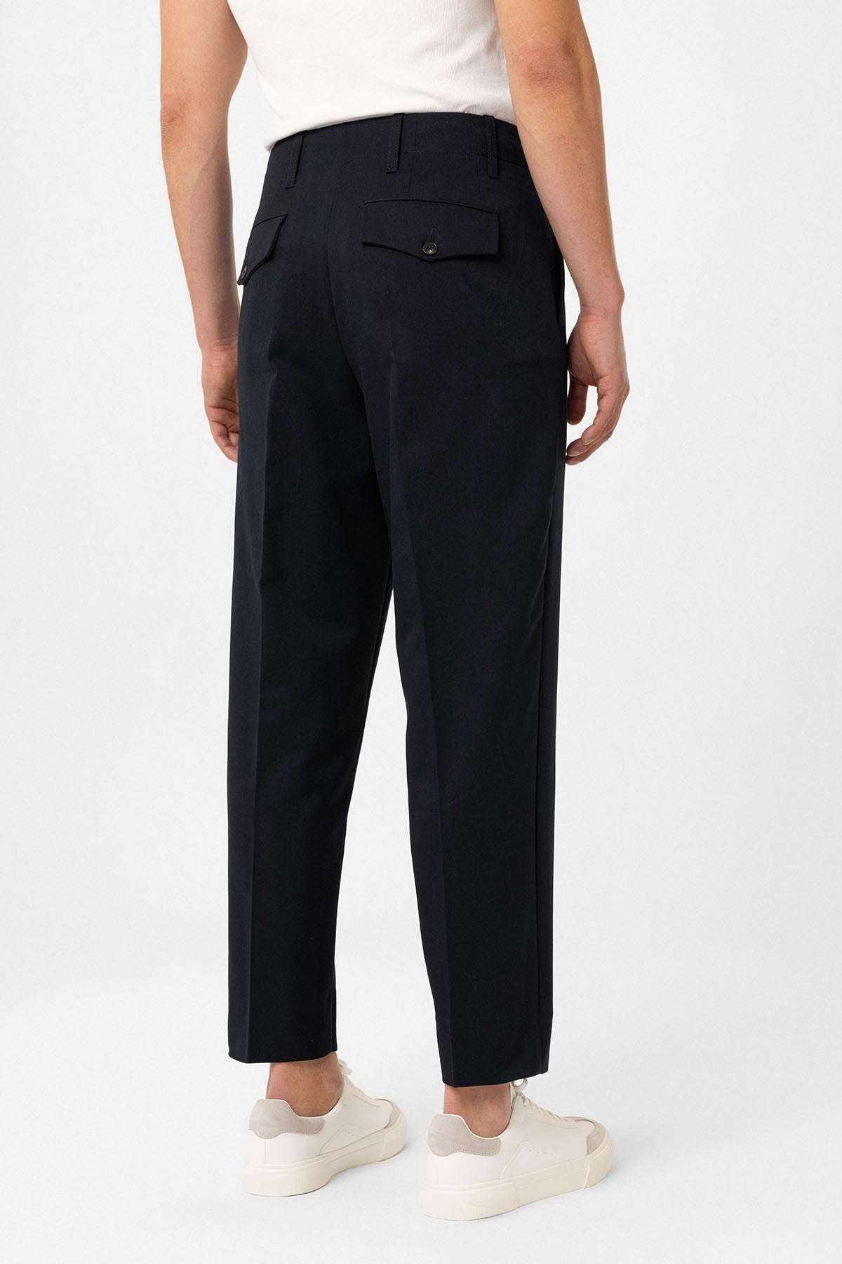 Antioch Siyah Yüksek Bel Straight Fit Erkek Pantolon