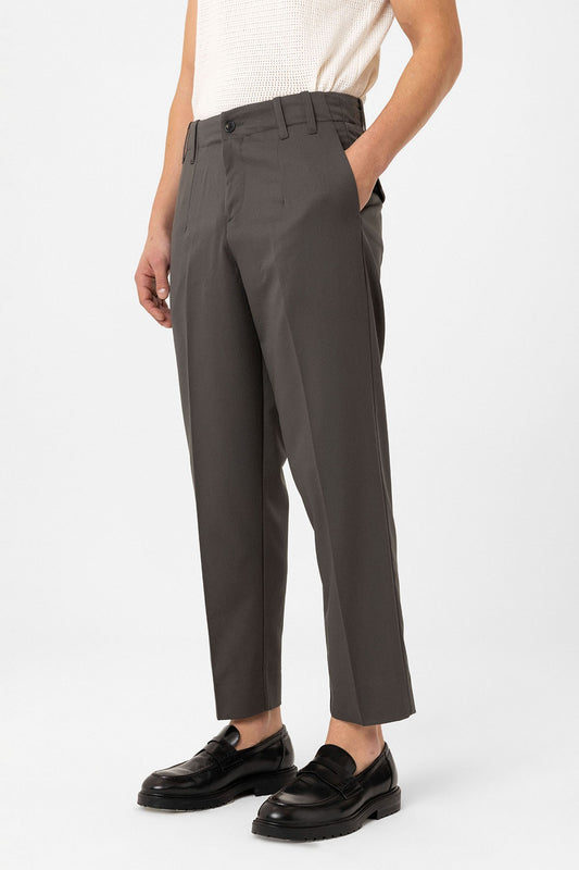 Antioch Siyah Yüksek Bel Straight Fit Erkek Pantolon