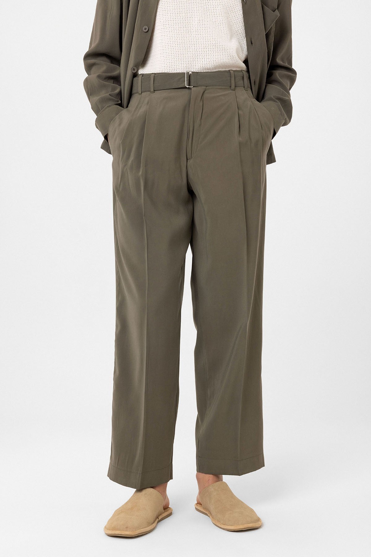 Antioch Modal Kumaş Relax Fit Kemerli Erkek Pantolon