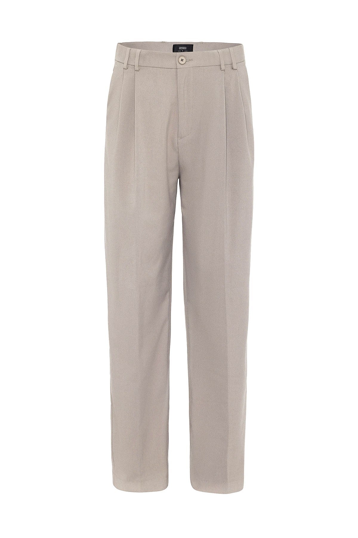 Antioch Siyah Çift Pileli Baggy Fit Erkek Pantolon