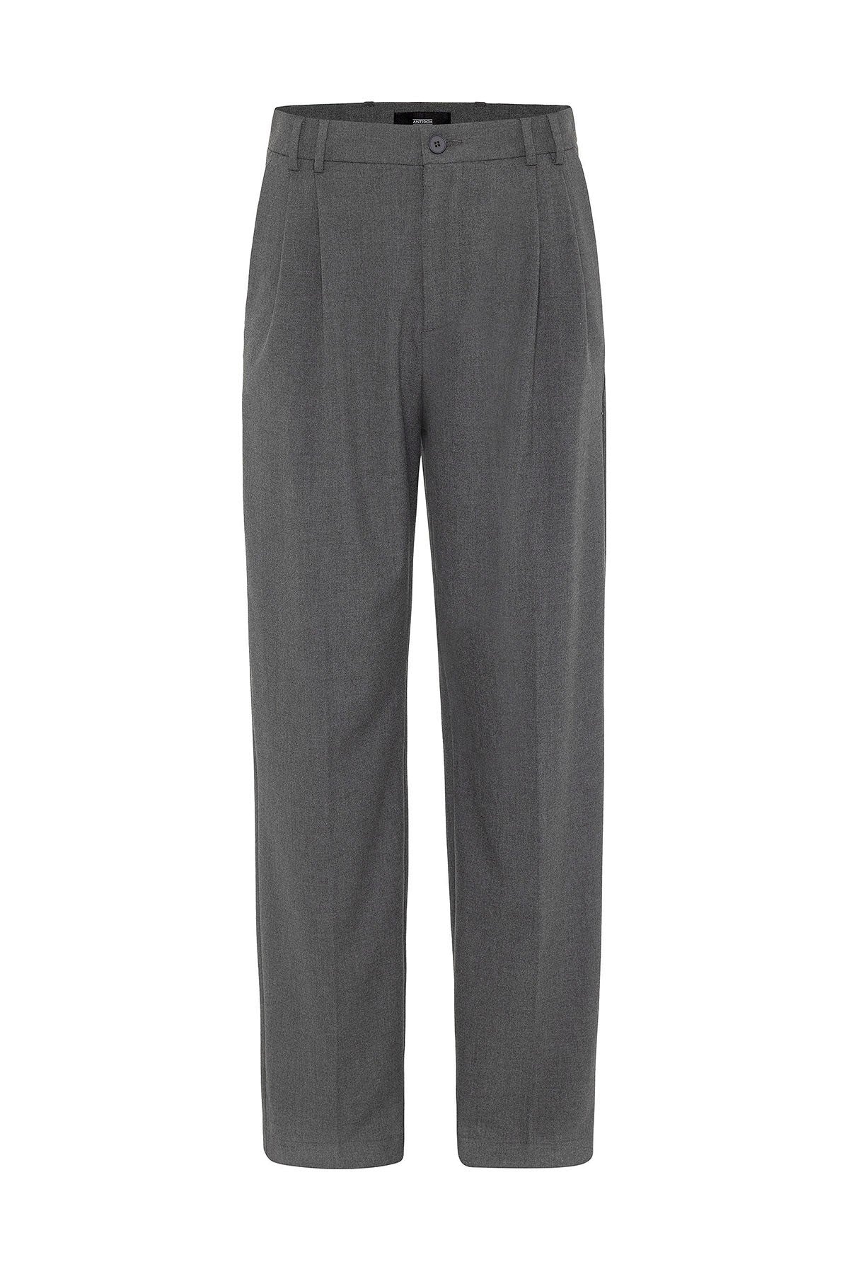 Antioch Siyah Çift Pileli Baggy Fit Erkek Pantolon