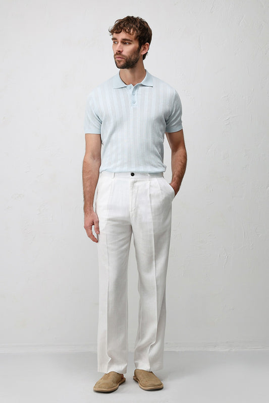 Antioch Keten Karışımlı Erkek Baggy Pantolon