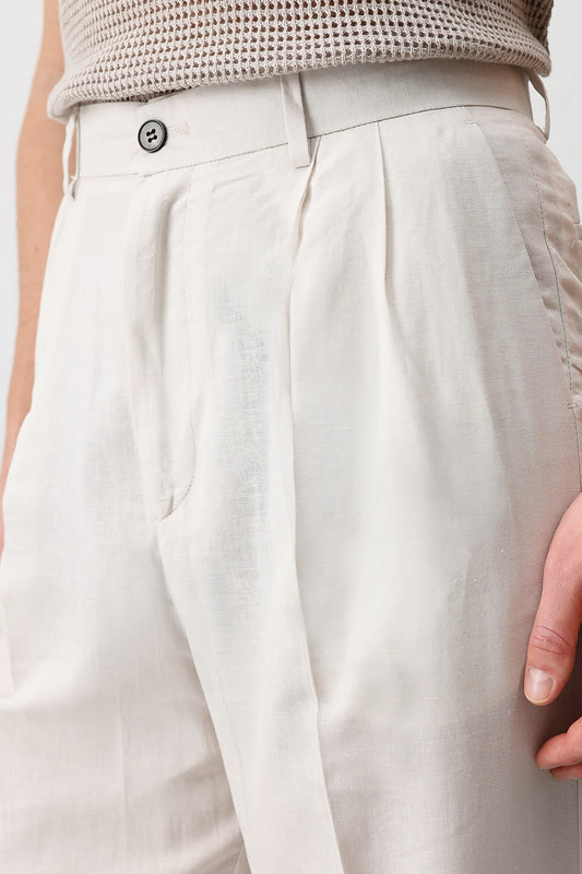 Antioch Keten Karışımlı Erkek Baggy Pantolon