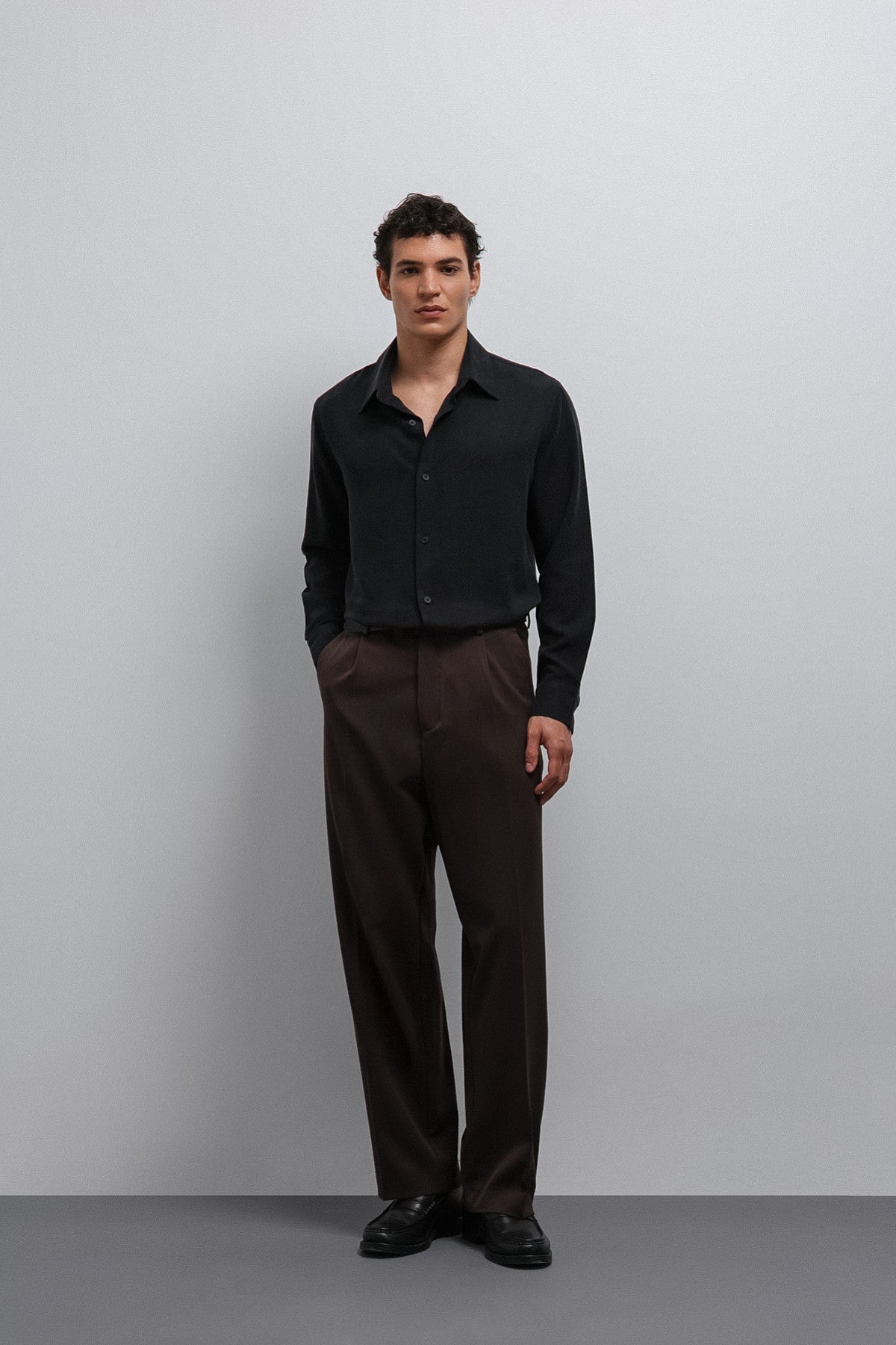 Antioch Relax Fit Baggy Pilili Erkek Pantolon