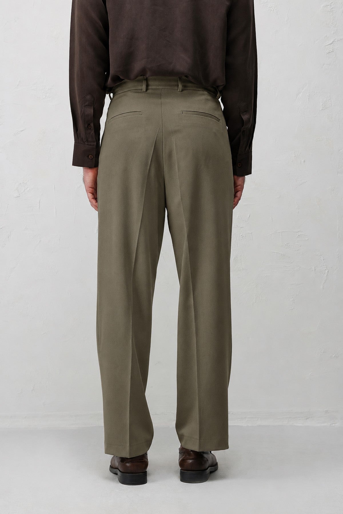 Antioch Siyah-1 Relax Fit Pilili Erkek Pantolon
